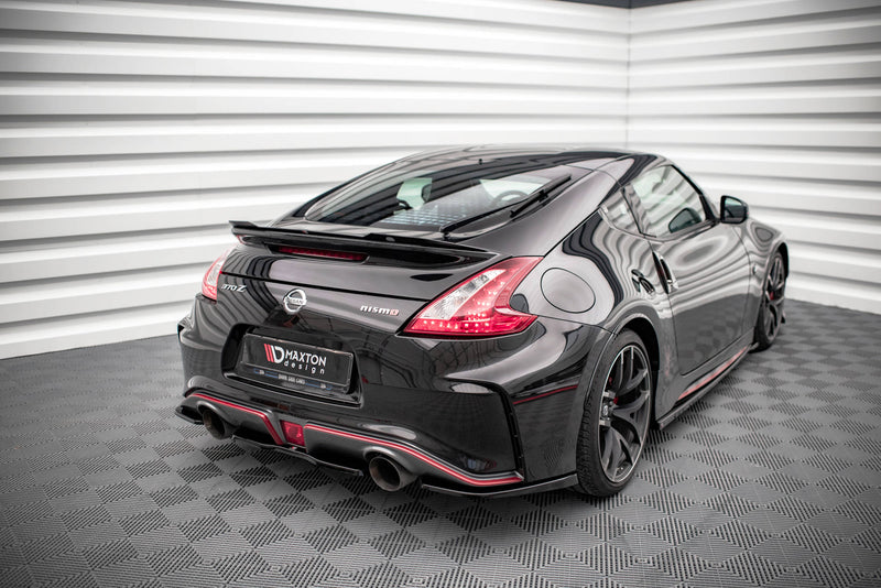 Maxton Design Mittlerer Diffusor Heck Ansatz für Nissan 370Z Nismo Facelift schwarz Hochglanz - Beast Performance Fahrzeugtechnik OHG