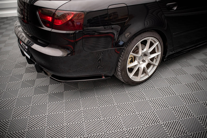 Maxton Design Heck Ansatz Flaps Diffusor für Seat Exeo schwarz Hochglanz - Beast Performance Fahrzeugtechnik OHG