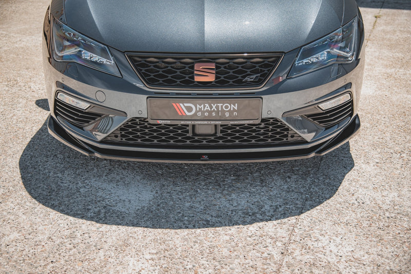 Maxton Design Front Ansatz V.5 für Seat Leon Cupra / FR Mk3 FL schwarz matt - Beast Performance Fahrzeugtechnik OHG