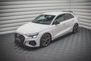 Maxton Design Seitenschweller Ansatz für Audi S3 / A3 S-Line 8Y schwarz matt - Beast Performance Fahrzeugtechnik OHG