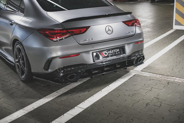 Maxton Design Heck Ansatz Flaps Diffusor für Mercedes-AMG CLA 35 Aero / 45 Aero C118 schwarz matt - Beast Performance Fahrzeugtechnik OHG