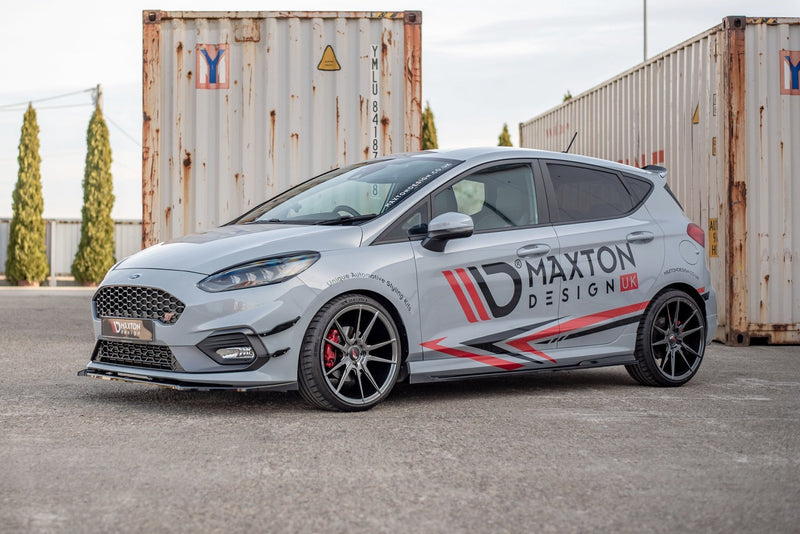 Maxton Design Seitenschweller Ansatz für V.3 für Ford Fiesta Mk8 ST / ST-Line schwarz Hochglanz - Beast Performance Fahrzeugtechnik OHG