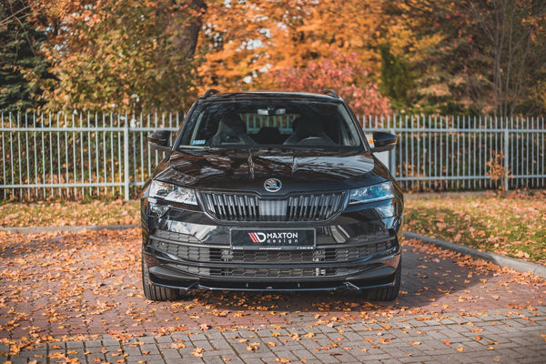 Maxton Design Front Ansatz für Skoda Karoq Sportline schwarz matt - Beast Performance Fahrzeugtechnik OHG