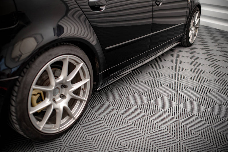 Maxton Design Seitenschweller Ansatz für Seat Exeo schwarz matt - Beast Performance Fahrzeugtechnik OHG