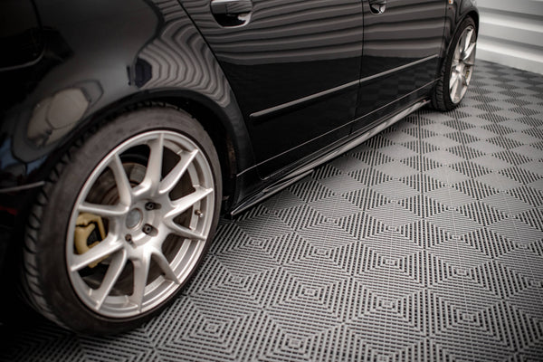 Maxton Design Seitenschweller Ansatz für Seat Exeo Carbon Look - Beast Performance Fahrzeugtechnik OHG