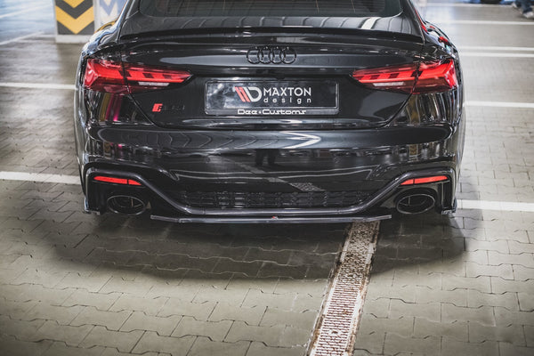 Maxton Design Mittlerer Diffusor Heck Ansatz für Audi RS5 F5 Facelift schwarz matt - Beast Performance Fahrzeugtechnik OHG
