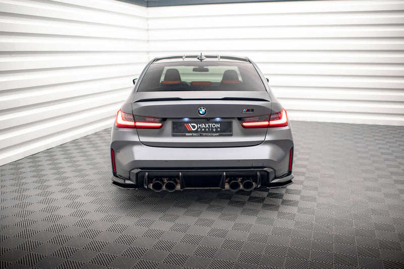 Maxton Design Heck Ansatz Flaps Diffusor V.1 für BMW M3 G80 Carbon Look - Beast Performance Fahrzeugtechnik OHG