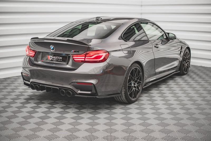 Maxton Design Heck Ansatz Flaps Diffusor V.2 für BMW M4 F82 Carbon Look - Beast Performance Fahrzeugtechnik OHG