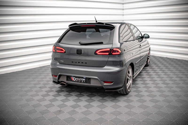 Maxton Design Heck Ansatz Flaps Diffusor für Seat Ibiza Cupra Mk3 schwarz Hochglanz - Beast Performance Fahrzeugtechnik OHG