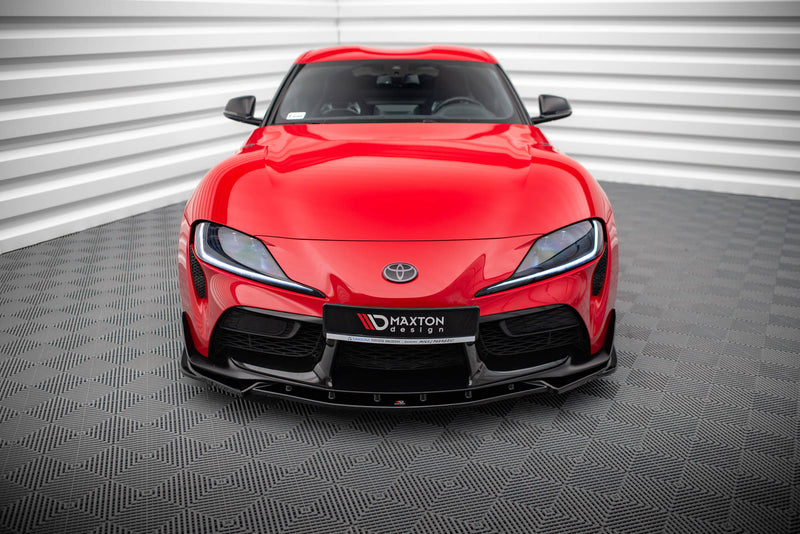Maxton Design Front Ansatz V.4 für Toyota Supra Mk5 Carbon Look - Beast Performance Fahrzeugtechnik OHG