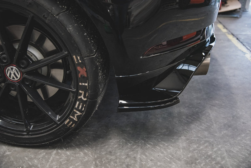Maxton Design Heck Ansatz Flaps Diffusor für VW Golf 7 GTI TCR schwarz matt - Beast Performance Fahrzeugtechnik OHG