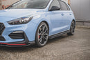 Maxton Design Seitenschweller Ansatz für V.4 Hyundai I30 N Mk3 / Mk3 FL Hatchback/ Fastback Carbon Look - Beast Performance Fahrzeugtechnik OHG