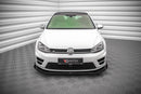 Maxton Design Street Pro Front Ansatz für +Flaps für V.1 + Flaps Volkswagen Golf R Mk7 schwarz Hochglanz - Beast Performance Fahrzeugtechnik OHG
