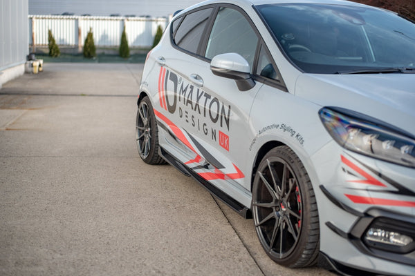 Maxton Design Seitenschweller Ansatz für V.4 Ford Fiesta Mk8 ST / ST-Line schwarz matt - Beast Performance Fahrzeugtechnik OHG