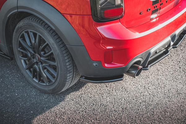 Maxton Design Heck Ansatz Flaps Diffusor für Mini Countryman Mk2 F60 JCW schwarz Hochglanz - Beast Performance Fahrzeugtechnik OHG