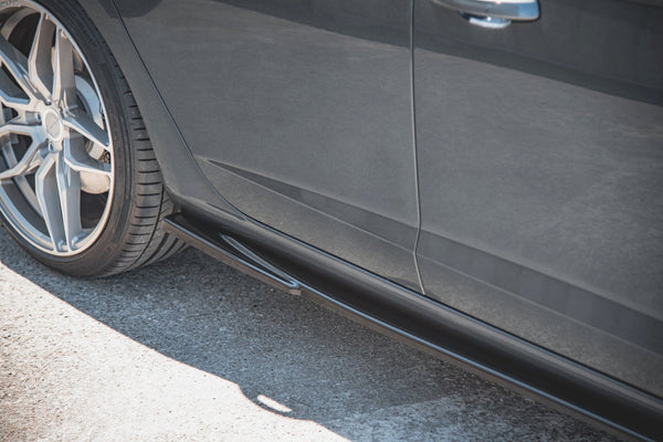 Maxton Design Seitenschweller Ansatz für V.5 Seat Leon Cupra / FR Mk3 FL schwarz Hochglanz - Beast Performance Fahrzeugtechnik OHG