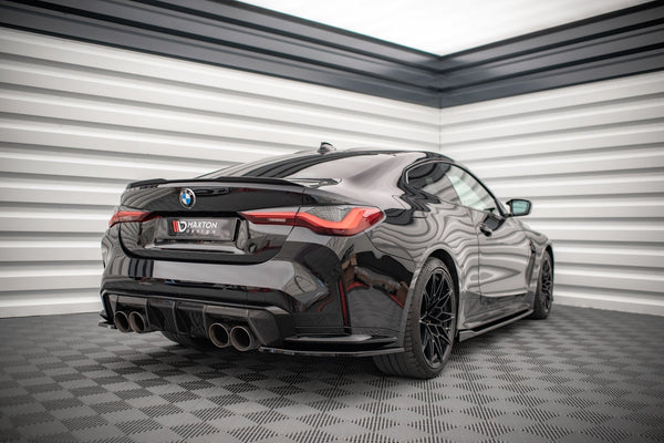 Maxton Design Heck Ansatz Flaps Diffusor für BMW M4 G82 schwarz Hochglanz - Beast Performance Fahrzeugtechnik OHG