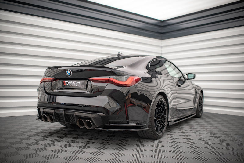 Maxton Design Heck Ansatz Flaps Diffusor für BMW M4 G82 Carbon Look - Beast Performance Fahrzeugtechnik OHG