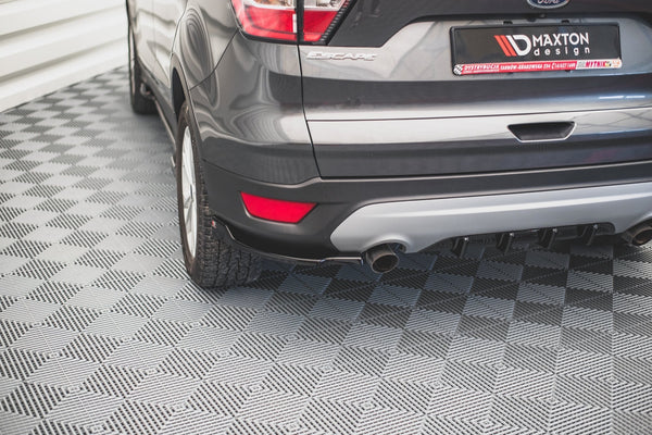 Maxton Design Heck Ansatz Flaps Diffusor für Ford Escape Mk3 schwarz matt - Beast Performance Fahrzeugtechnik OHG