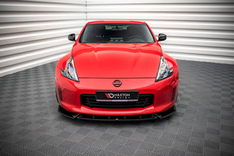 Maxton Design Front Ansatz V.3 für Nissan 370Z Facelift Carbon Look - Beast Performance Fahrzeugtechnik OHG