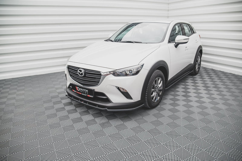 Maxton Design Front Ansatz V.2 für Mazda CX-3 schwarz Hochglanz - Beast Performance Fahrzeugtechnik OHG
