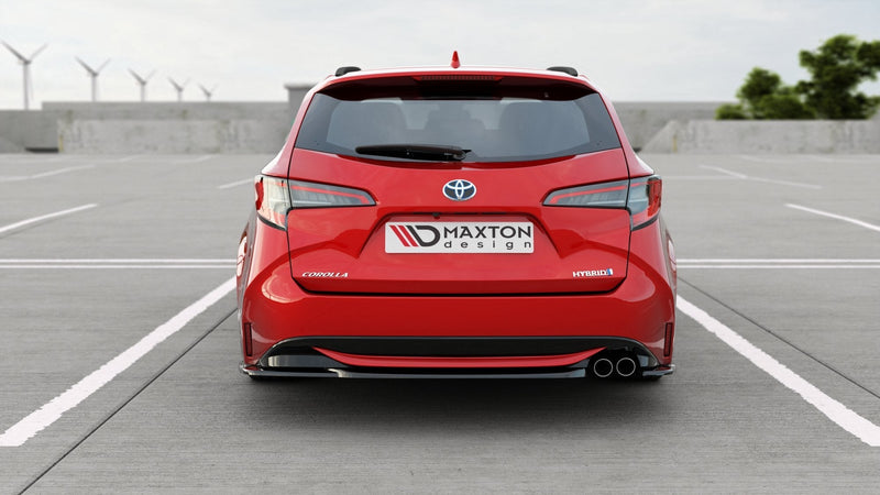 Maxton Design Heck Ansatz Flaps Diffusor für Toyota Corolla XII Touring Sports schwarz Hochglanz - Beast Performance Fahrzeugtechnik OHG