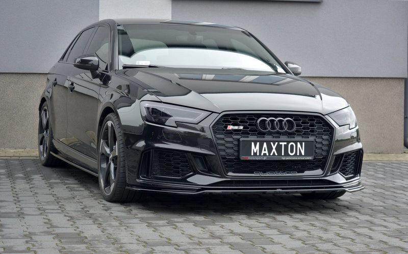 Maxton Design Front Ansatz V.2 für Audi RS3 8V FL Sportback schwarz matt - Beast Performance Fahrzeugtechnik OHG