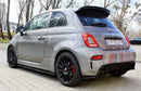 Maxton Design Heck Ansatz Flaps Diffusor für FIAT 500 ABARTH MK1 FACELIFT schwarz matt - Beast Performance Fahrzeugtechnik OHG