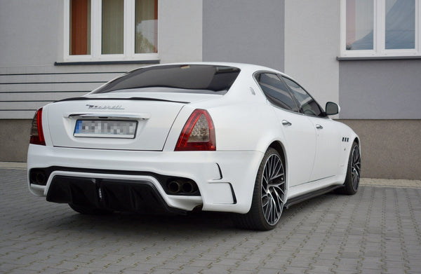 Maxton Design Seitenschweller Ansatz für MASERATI QUATTROPORTE MK5 FACELIFT Carbon Look - Beast Performance Fahrzeugtechnik OHG
