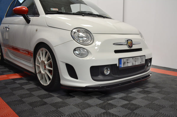 Maxton Design Front Ansatz für FIAT 500 ABARTH MK1  schwarz matt - Beast Performance Fahrzeugtechnik OHG
