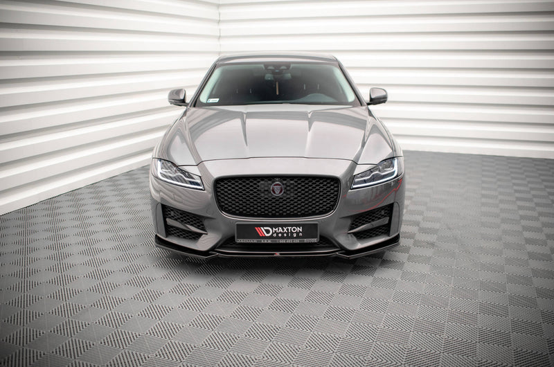 Maxton Design Front Ansatz V.1 für Jaguar XF R-Sport Mk2 Carbon Look - Beast Performance Fahrzeugtechnik OHG