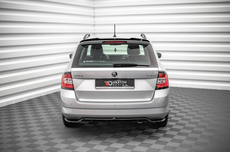 Maxton Design Spoiler CAP für Skoda Fabia Combi Mk3 schwarz matt - Beast Performance Fahrzeugtechnik OHG