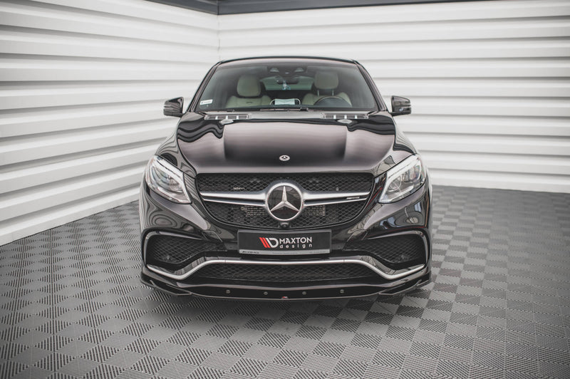 Maxton Design Front Ansatz V.2 für Mercedes-Benz GLE Coupe 63 AMG C292 schwarz Hochglanz - Beast Performance Fahrzeugtechnik OHG