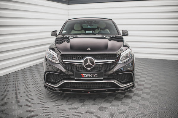 Maxton Design Front Ansatz V.2 für Mercedes-Benz GLE Coupe 63 AMG C292 schwarz Hochglanz - Beast Performance Fahrzeugtechnik OHG
