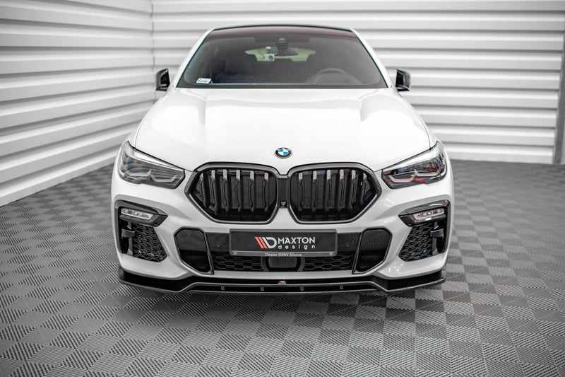 Maxton Design Front Ansatz V.2 für BMW X6 M-Paket G06 Carbon Look - Beast Performance Fahrzeugtechnik OHG