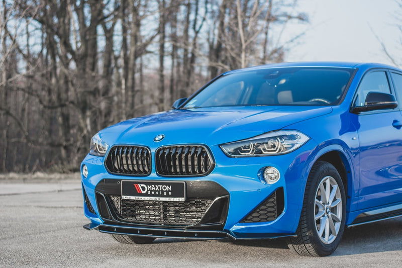 Maxton Design Front Ansatz für BMW X2 F39 M-Paket Carbon Look - Beast Performance Fahrzeugtechnik OHG