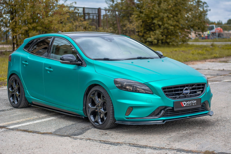 Maxton Design Front Ansatz für Volvo V40 R-design schwarz matt - Beast Performance Fahrzeugtechnik OHG