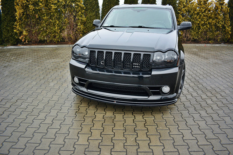 Maxton Design Front Ansatz V.1 für JEEP GRAND CHEROKEE WK STR8 Carbon Look - Beast Performance Fahrzeugtechnik OHG