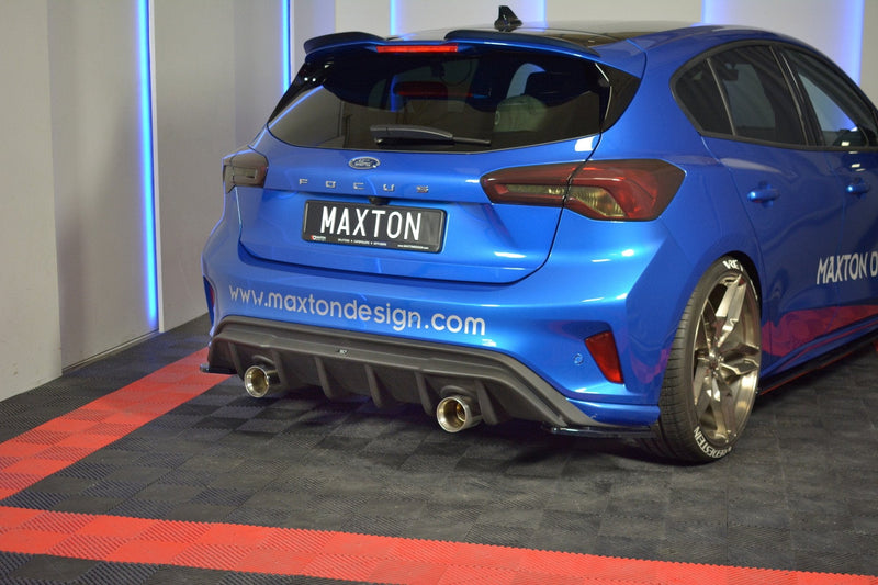 Maxton Design Heck Ansatz Flaps Diffusor V.2 für Ford Focus ST-Line Mk4 schwarz matt - Beast Performance Fahrzeugtechnik OHG