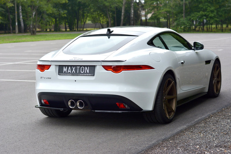 Maxton Design Heck Ansatz Flaps Diffusor für JAGUAR F-TYPE schwarz matt - Beast Performance Fahrzeugtechnik OHG
