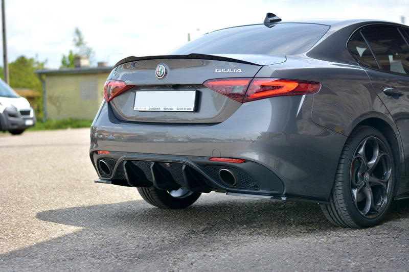 Maxton Design Spoiler CAP für ALFA ROMEO GIULIA VELOCE schwarz matt - Beast Performance Fahrzeugtechnik OHG