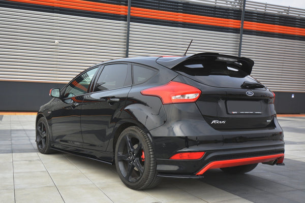 Maxton Design Spoiler CAP für Ford Focus ST-Line Mk3 FL schwarz matt - Beast Performance Fahrzeugtechnik OHG
