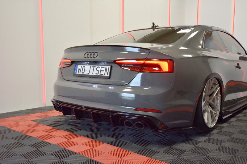 Maxton Design Diffusor Heck Ansatz für Audi S5 F5 Coupe / Sportback schwarz matt - Beast Performance Fahrzeugtechnik OHG