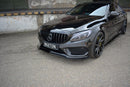 Maxton Design Front Ansatz V.1 für MERCEDES- BENZ C43 AMG W205 schwarz matt - Beast Performance Fahrzeugtechnik OHG