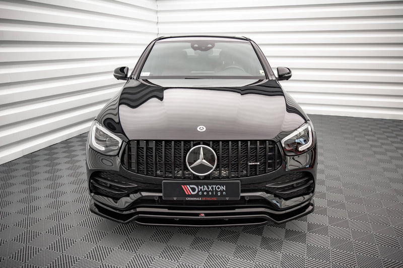 Maxton Design Front Ansatz für Mercedes-Benz GLC Coupe AMG-Line C253 Facelift Carbon Look - Beast Performance Fahrzeugtechnik OHG