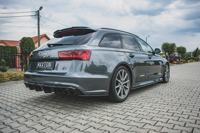 Maxton Design Spoiler CAP für Audi S6 / A6 S-Line C7 Avant Carbon Look - Beast Performance Fahrzeugtechnik OHG