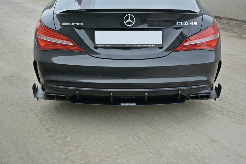 Maxton Design SPORT Heck Ansatz Flaps Diffusor für Mercedes CLA A45 AMG C117 Facelift - Beast Performance Fahrzeugtechnik OHG