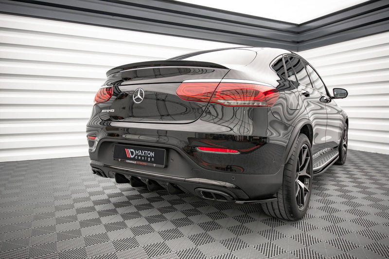Maxton Design Heck Ansatz Flaps Diffusor für Mercedes-Benz GLC Coupe AMG-Line C253 Facelift schwarz matt - Beast Performance Fahrzeugtechnik OHG