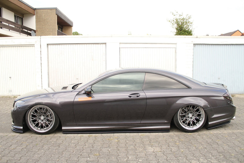 Maxton Design Seitenschweller Ansatz für MERCEDES CL 500 C216 AMGLINE schwarz matt - Beast Performance Fahrzeugtechnik OHG