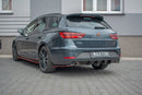 Maxton Design Diffusor Heck Ansatz V.1 für Seat Leon Cupra Mk3 FL Sportstourer schwarz matt - Beast Performance Fahrzeugtechnik OHG
